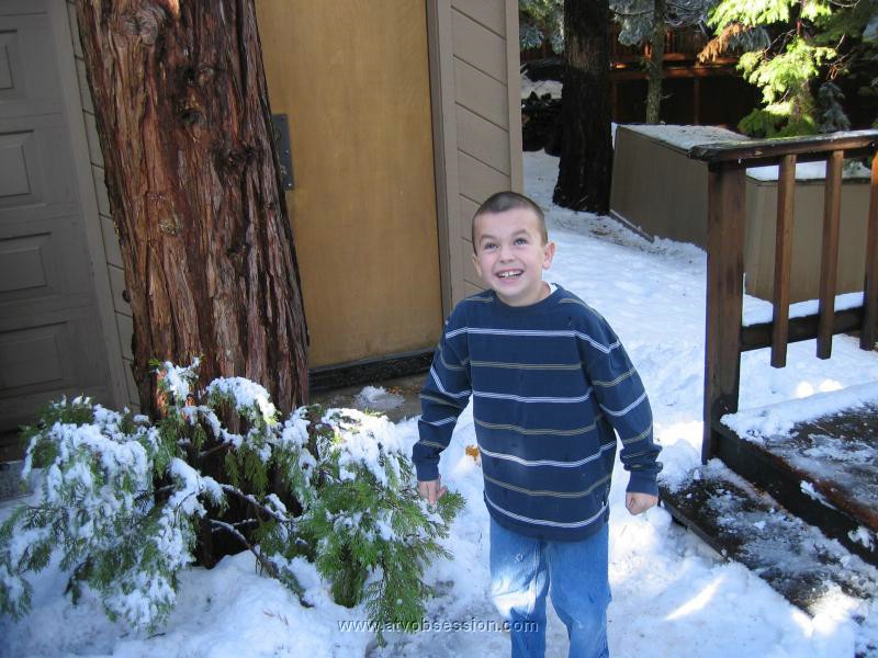 44. Kenan checking out the snow fall from the trees.jpg