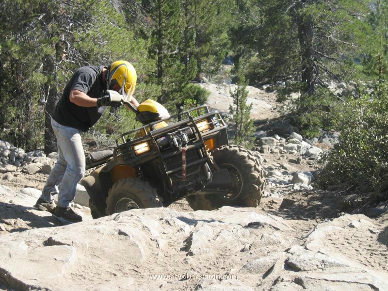 13. Larry working it over a tough spot near Buck Island Lake..jpg