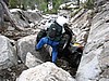114. Dusty muscles the nose off the rock and down..jpg