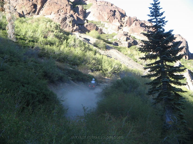 45. Over Gold Lake, Steve heads up his switch back..jpg