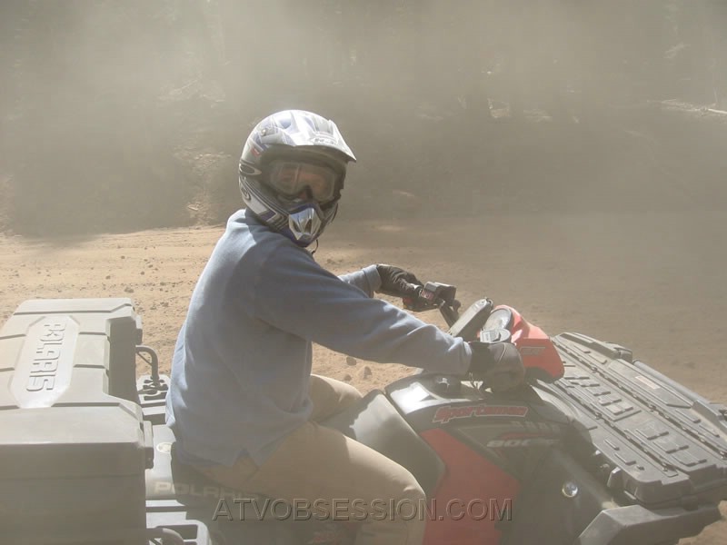 073. A quick break at Forest Road 41 as Dusty waits for the dust to abate..jpg