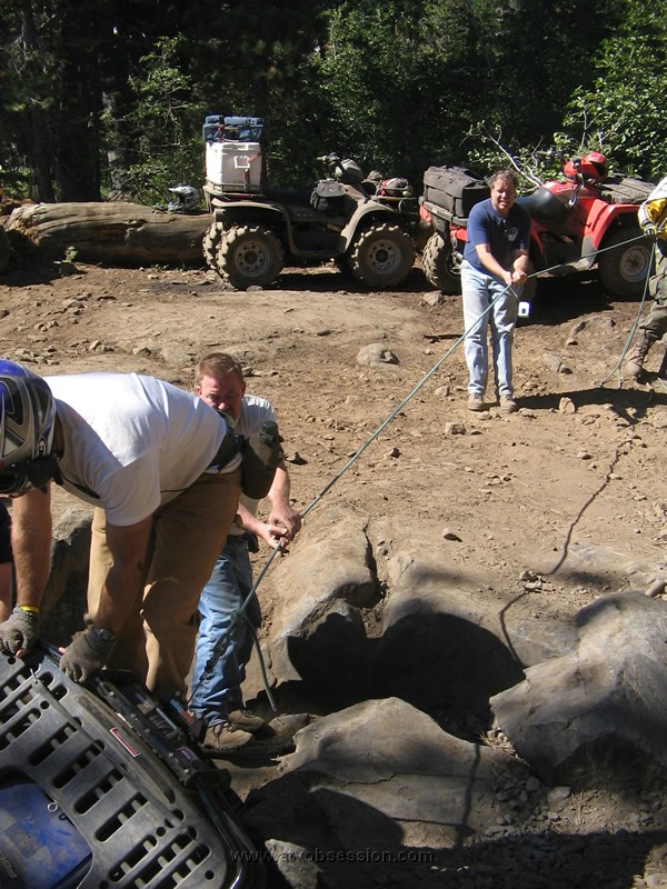 124. Dusty pushes and Bill, Tom Z and Ken give a pull..jpg