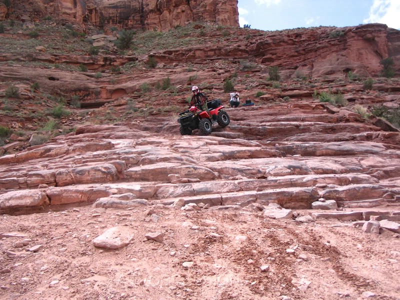 073. Ken heads down with Larry grabbing a shot..jpg