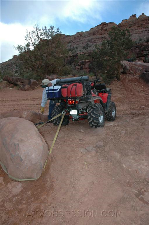 171. Steve anchors to winch Dusty down..jpg