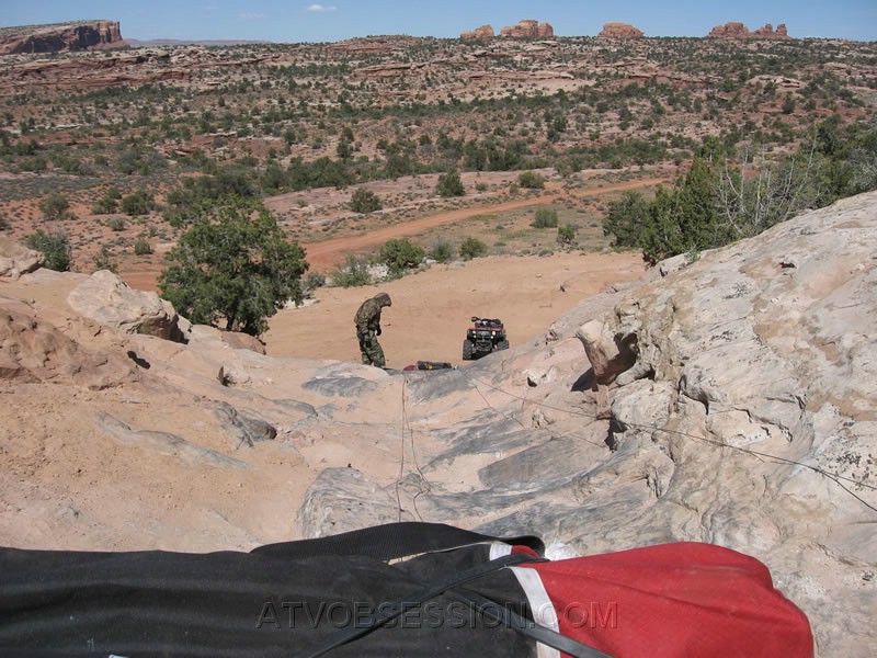 088. A look down as we get set for Steve's turn..jpg