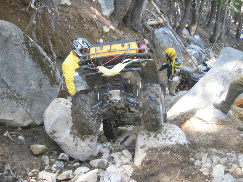 150. Terry going over the V rock in the Big Sluice..jpg