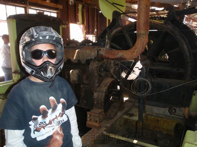 071. Monica with winch motor..jpg